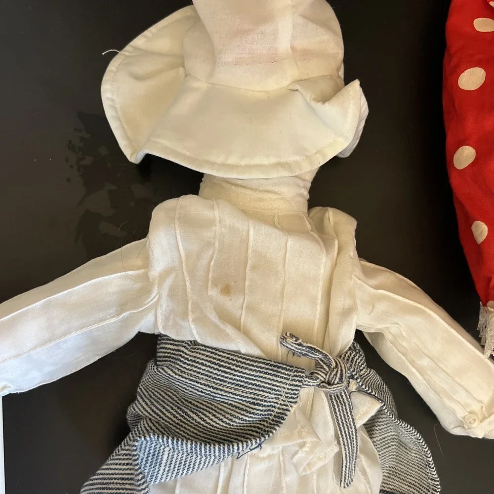 Vintage Georgia Charuhas Rag‎ Doll Mexican Artist Heart Cheeks Sweethearts 16
